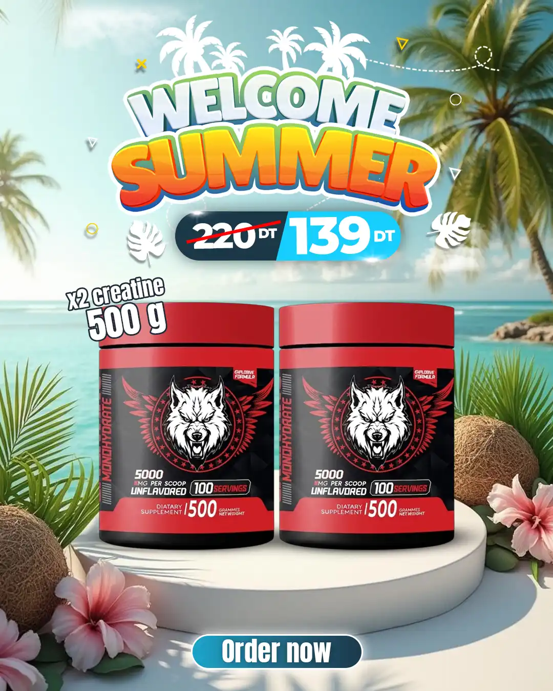 DOUBLE CRÉATINE 500G